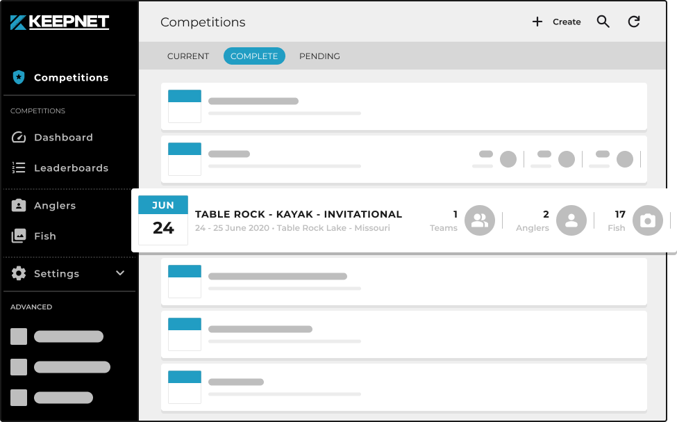 Competition Management Software Keepnet - Catch & Release / Weigh Bay Solutions / Social Fishing